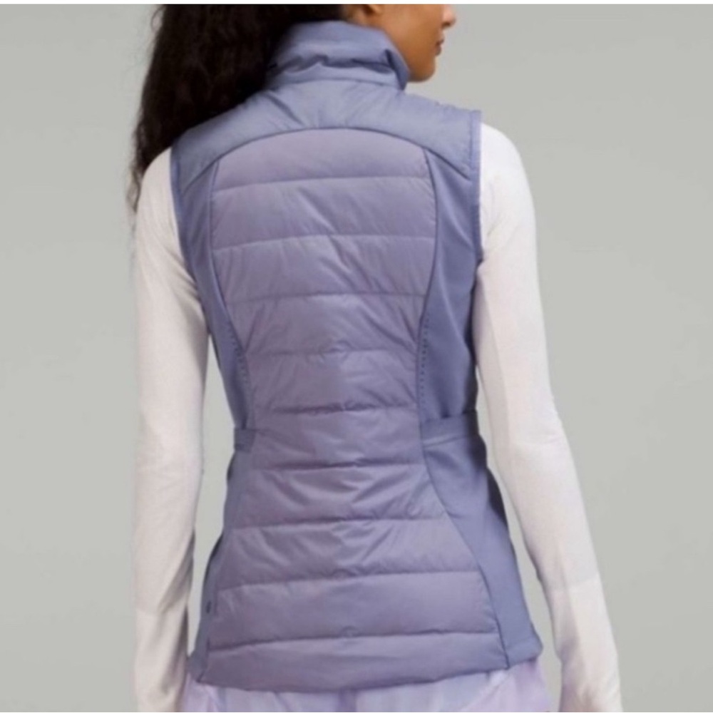 Lululemon Down For It All Puffer Vest Women’s size 2 Light Purple - Picture 2 of 8